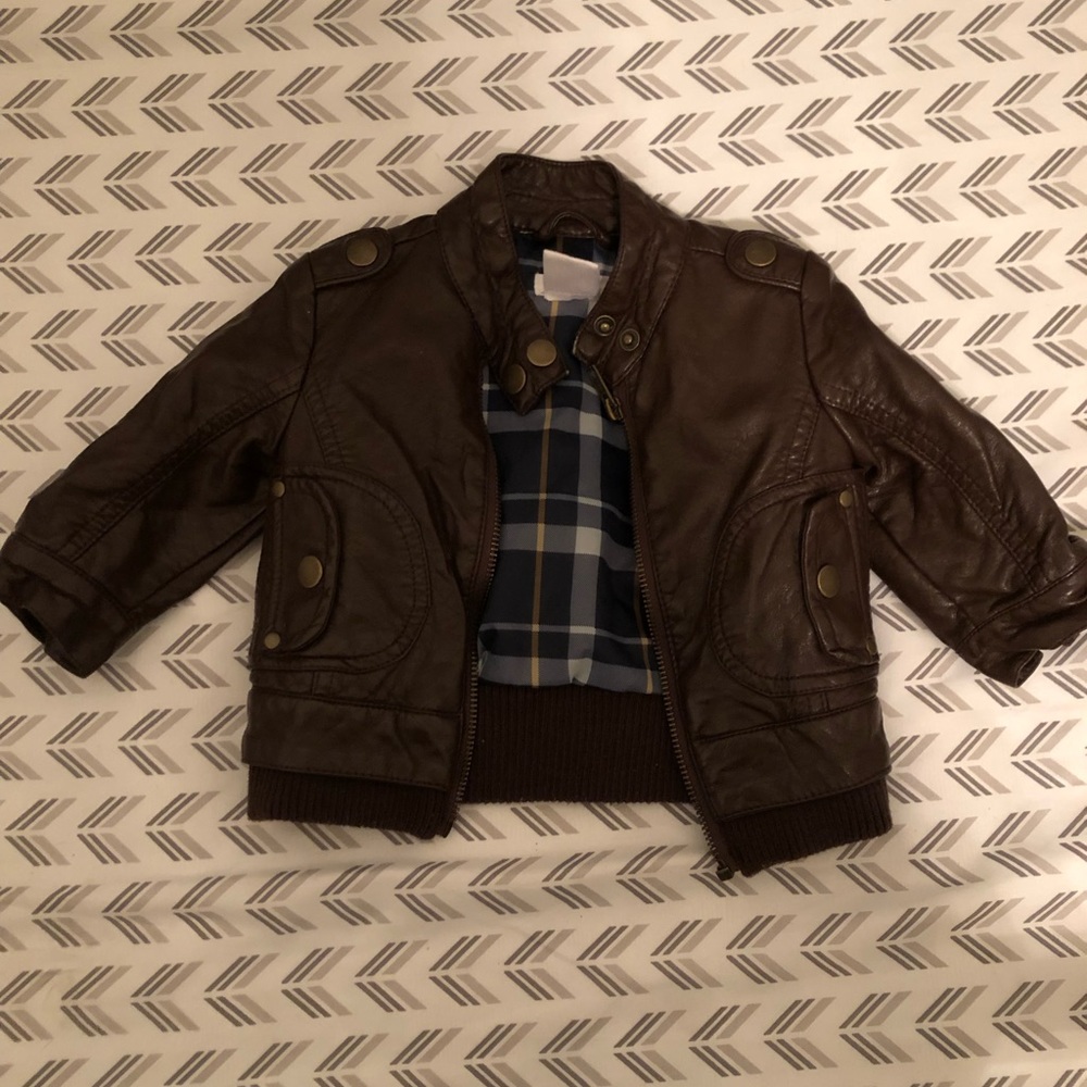 3-6 month Joe Fresh “Leather” Jacket